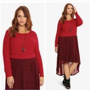 Torrid Cropped long sleeve knit sweater